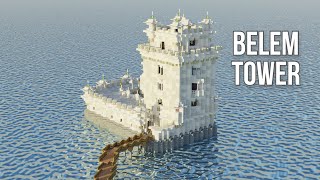 I recreated Belém tower in Minecraft