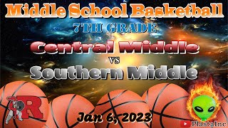 Reading central middle vs  Southern middle - Jan. 6, 2023 - 7th grade