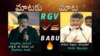 War of Words RGV vs CM Chandrababu Naidu | Lakshmi's NTR Movie | Daily Culture