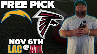 Chargers vs Falcons Free Pick | NFL Football Week 9 Predictions | Kyle Kirms | The Sauce Network