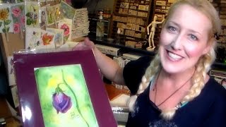 How to display and package watercolor paintings for sale