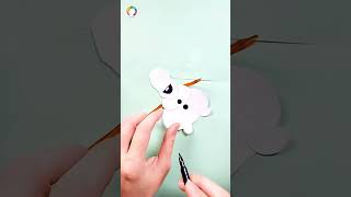 DIY Olaf craft idea | Olaf bookmark craft #youtubeshorts #frozen #elsa #olaf #bookmark #disney