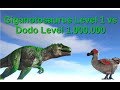 Giga (lvl 1) vs Dodo (lvl 1.000.000) || ARK: Survival Evolved || Cantex