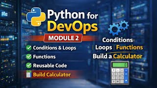 Control Flow, Functions, Loops & Calculator Project | Module 2 | Python for DevOps 🚀