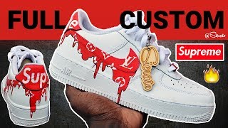 air force 1 supreme louis vuitton custom