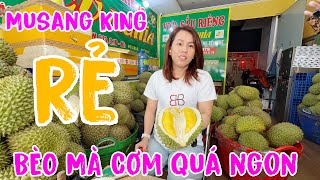 Rẻ KHÔNG TƯỞNG sầu Riêng Musang King CƠM VÀNG BÀ TRÙM vựa Hiếu Nghĩa bật nắp vàng như nghệ