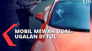 Pengendara Mobil Sport Ugal-ugalan di Tol Ternyata Sambil Dikawal