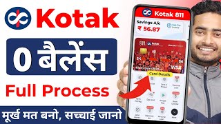 Kotak Mahindra Bank Open Account Zero Balance | Kotak 811 Account Opening Online Zero Balance