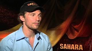 Sahara: Matthew McConaughey Exclusive Interview | ScreenSlam