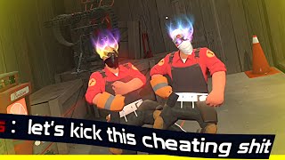 Two Twins Engineers vs the CHEATER (again) - Engineer in Team Fortress 2 Gameplay [TF2]