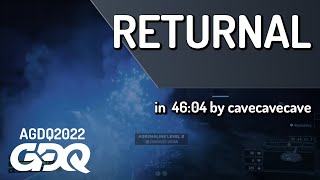 Returnal by cavecavecave in 46:04 - AGDQ 2022 Online