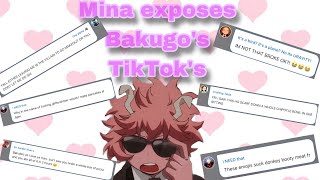 Mina exposes Bakugo’s TikToks (Todobaku, ShinKami, MomoJiro, TsuOcha)