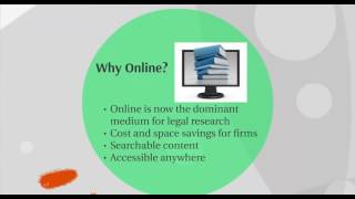 Preview - Introduction to Online Legal Research and Using LexisLibrary and Westlaw
