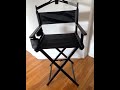 ybl 2033m foldable aluminum makeup chair with head rest