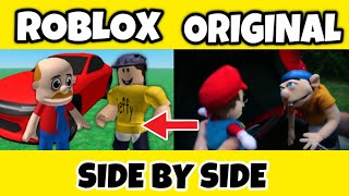 SML Movie vs SML ROBLOX: Jeffy's Craziest Moments! Side by Side