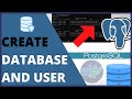 POSTGRESQL TUTORIAL: How to CREATE DATABASE AND USER Postgres
