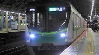 東京メトロ千代田線/JR常磐緩行線　代々木上原→我孫子 車窓側面展望　東京メトロ16000系東芝PMSM走行音　夜景　字幕　Tokyo Metro Chiyoda Line/JR Joban Line