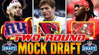 TWO ROUND 2024 NFL Mock Draft