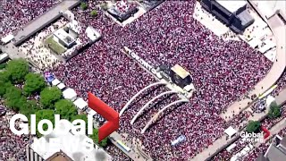 Crowds take over much of downtown Toronto as celebrations continue