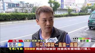 【TVBS】急儲水！台南水塔大缺貨　業者：用搶的