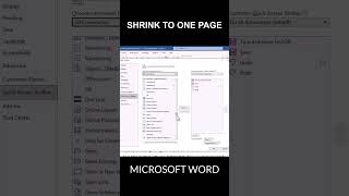 Shrink to one page MS Word | Microsoft word tips and tricks #youtubeshorts #ytshorts #msoffice