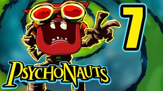 Psychonauts - Episode 7 - Psychedelic 70's Death Race! ( Walkthrough / Playthrough)