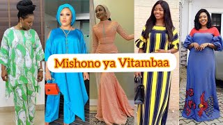 MISHONO YA VITAMBAA MAGAUNI GUBERI YA KIJANJA ANKARA GOWN DRESS ASOEBI STYLES KAFTAN-BUBU DRESS