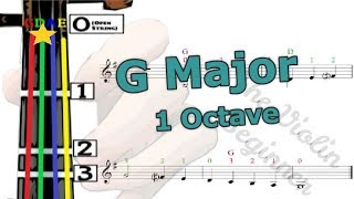 G Major Scale | Violin Tutorial | 小提琴入門班 | G大調音階  (1 Octave)  [Level 1]