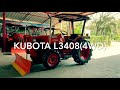 รถไถkubota l3408 4wd ใบดัน ผานพรวน ราคา185 000สนใจติดต่อ063 4539224 099 4945351