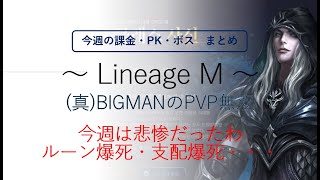 【リネM#149】今週の課金、OE、錬金、支配PK、信念BOSSなどまとめ【LineageM 】【天堂M】