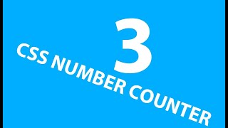 CSS 3D Number Countdown Animation Effects Html CSS | Tutorials Design