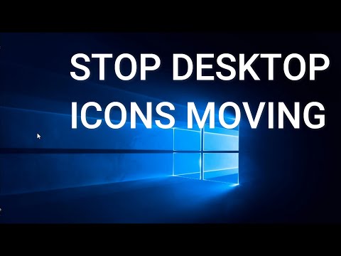Windows 10 – Stop moving desktop icons