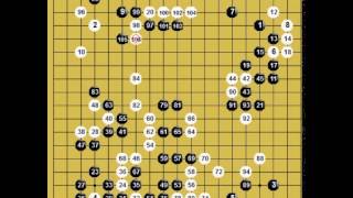 囲碁棋譜再現　第1回MDM韓国女子聯戦第8局　黒：李裕真　vs 白：於之瑩