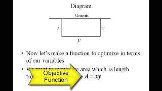 optimization example - maximize area