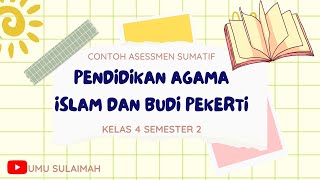 Contoh soal PAT PAI Kelas 4 Semester 2 Kurikulum Merdeka Part 1