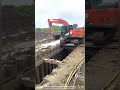 big concrete plate removing process good tools and machinery makes work easier