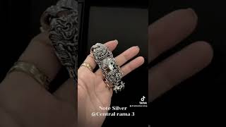 ข้อมือเงินแท้ สิงโตผู้พิทักษ์ สิงโตจีน Chinese guardian lions.  Sterling Silver  By Note Silver CPN3