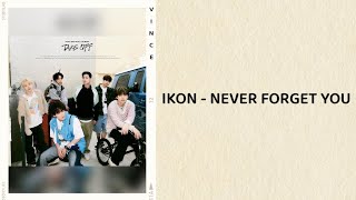 iKON - Never Forget You (lyrics)