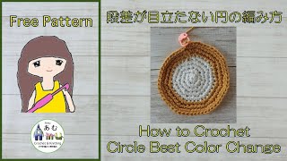 How To Crochet  Circle Best Color Change