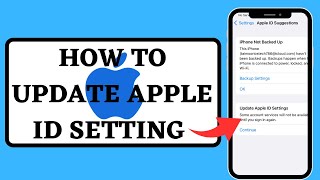 How to update apple id settings stuck on iPhone | iOS 17 |How to update apple id 2023 | iPhone