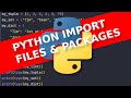 Python Importing External Files and Packages