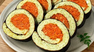 Make sure to do this with cabbage and carrot. Delicious gimbap without rice