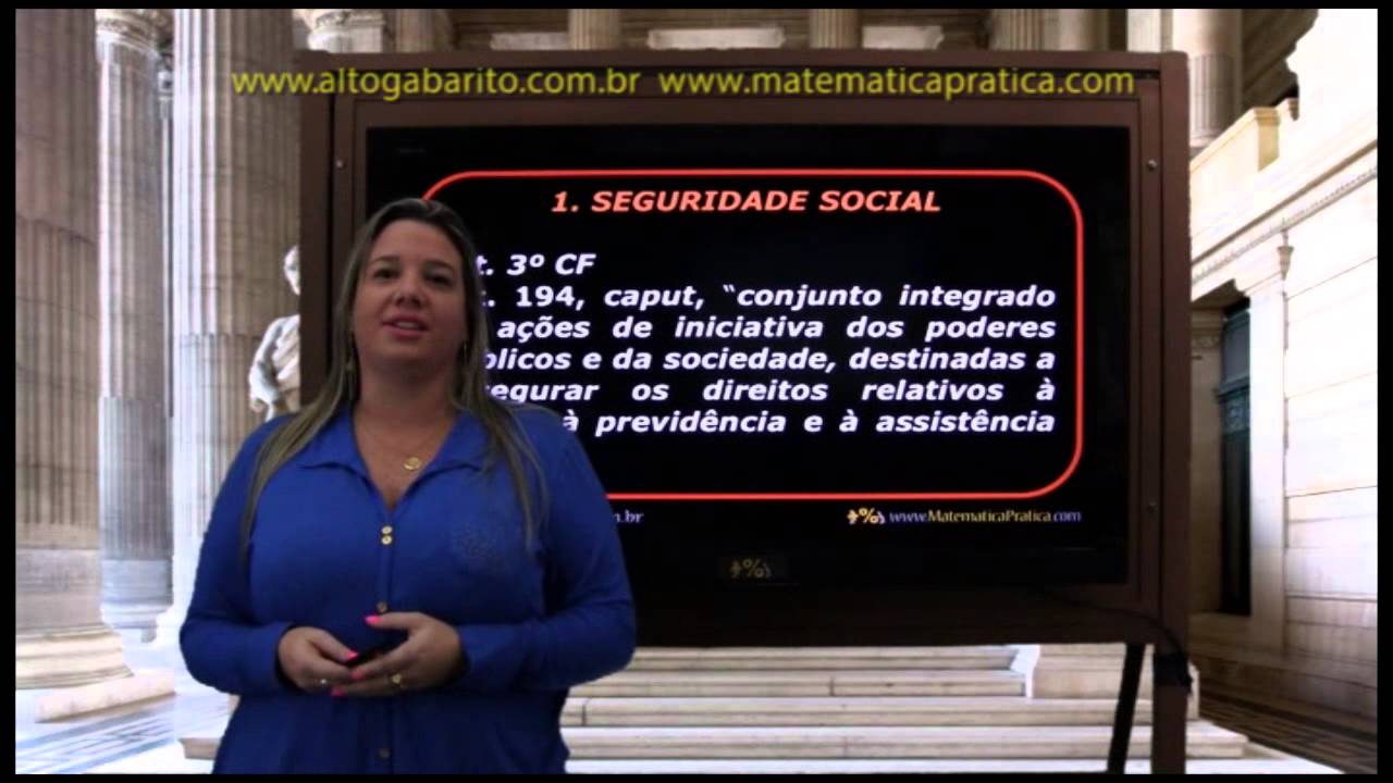 Seguridade Social - Direito Previdenciário - Videoaula - YouTube