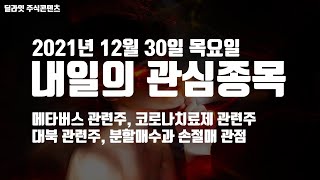 2021년 12월 30일 내일의 관심종목