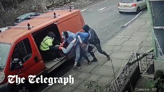 Shocking moment a kidnap is caught on camera in West Yorkshire