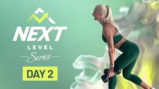 40 Min Legs \u0026 Lower Body Sweat with Dumbbells - 45/15 | NEXT LEVEL Series - Day 2