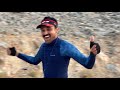 jabal yanas sunset hiking in ras al khaimah 4k video