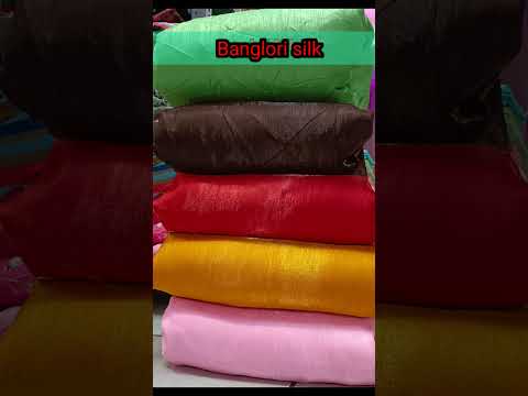 Sewing technology || Types of fabrics and different colors || Banglori Silk Fabric 2023 New Design