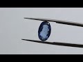 3.17 ct natural blue sapphire oval cut