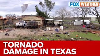 Tornado Causes Extensive Damage In Wise County Texas
